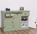 Bufet cu 3 usi si 3 sertare, BAS de la Rustic Butique PS232BAS - Culoare Ext._P054 / Culoare Int._P004 - DUBLU COLOR