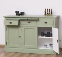Bufet cu 3 usi si 3 sertare, BAS de la Rustic Butique PS232BAS - Culoare Ext._P054 / Culoare Int._P004 - DUBLU COLOR