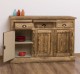 Bufet cu 3 usi si 3 sertare, BAS de la Rustic Butique PS232BAS - Culoare Ext._P064 / Culoare Int._P032 - DUBLU COLOR