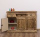 Bufet cu 3 usi si 3 sertare, BAS de la Rustic Butique PS232BAS - Culoare Ext._P064 / Culoare Int._P032 - DUBLU COLOR