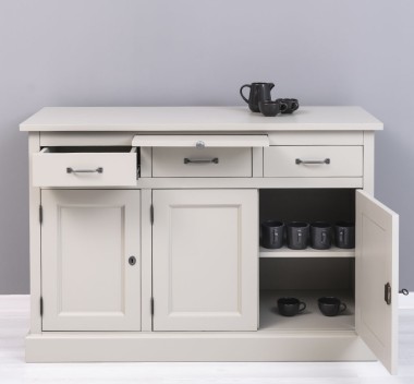 Bufet cu 3 usi si 3 sertare, BAS de la Rustic Butique PS232BAS - Culoare_P076 - VOPSIT