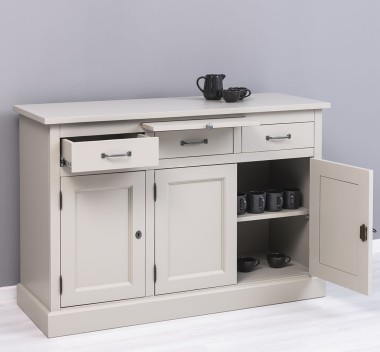 Bufet cu 3 usi si 3 sertare, BAS de la Rustic Butique PS232BAS - Culoare_P076 - VOPSIT