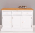 Bufet cu 3 usi si 3 sertare, BAS de la Rustic Butique PS232BAS - Culoare Top_P002 - Culoare Corp_P004 - DUBLU COLOR