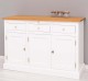 Bufet cu 3 usi si 3 sertare, BAS de la Rustic Butique PS232BAS - Culoare Top_P002 - Culoare Corp_P004 - DUBLU COLOR