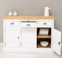 Bufet cu 3 usi si 3 sertare, BAS de la Rustic Butique PS232BAS+SUP - Culoare Top_P093 - Culoare Ext._P004 / Culoare Int._P093 - DUBLU COLOR