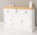 Bufet cu 3 usi si 3 sertare, BAS de la Rustic Butique PS232BAS+SUP - Culoare Top_P093 - Culoare Ext._P004 / Culoare Int._P093 - DUBLU COLOR