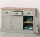 Bufet cu 3 usi si 3 sertare, BAS de la Rustic Butique PS232BAS - Culoare Top_P071 - Culoare Corp_P077 - DUBLU COLOR