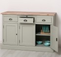 Bufet cu 3 usi si 3 sertare, BAS de la Rustic Butique PS232BAS - Culoare Top_P071 - Culoare Corp_P077 - DUBLU COLOR