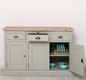 Bufet cu 3 usi si 3 sertare, BAS de la Rustic Butique PS232BAS - Culoare Top_P071 - Culoare Corp_P077 - DUBLU COLOR