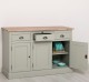 Bufet cu 3 usi si 3 sertare, BAS de la Rustic Butique PS232BAS - Culoare Top_P071 - Culoare Corp_P077 - DUBLU COLOR