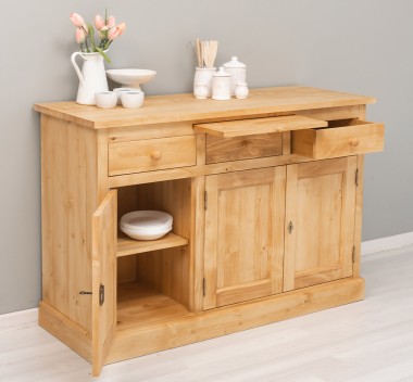 Bufet cu 3 usi si 3 sertare, BAS de la Rustic Butique PS232BAS - Culoare_P093 - CERUIT