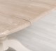 Masa cu picior central 120x120cm + 1 extensie de la Rustic Butique PS228 - Culoare Top_P037 - Culoare Corp_P015 - DUBLU COLOR