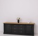 Bufet cu 2 usi, 6 sertare, BAS, Colectia Directoire de la Rustic Butique PS295BAS - Culoare Top_P002 - Culoare Corp_P150 - DUBLU COLOR