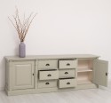 Bufet cu 2 usi, 6 sertare, BAS, Colectia Directoire de la Rustic Butique PS295BAS - Culoare Ext._P076 / Culoare Int._P015 - DUBLU COLOR