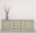 Bufet cu 2 usi, 6 sertare, BAS, Colectia Directoire de la Rustic Butique PS295BAS - Culoare Ext._P076 / Culoare Int._P015 - DUBLU COLOR