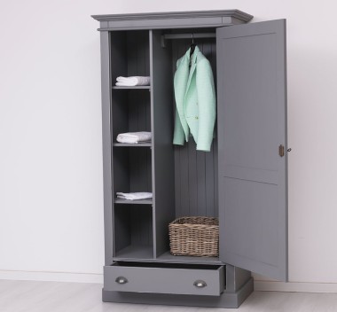 Dulap cu 1 usa si 1 sertar de la Rustic Butique PS293 - Culoare_P078A - VOPSIT ANTICHIZAT