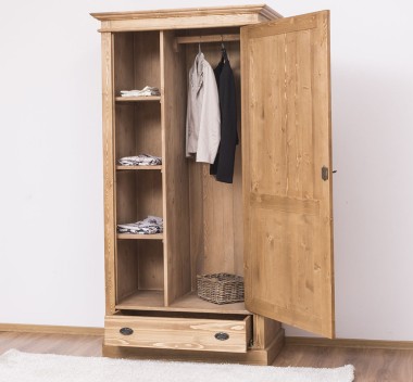 Dulap cu 1 usa si 1 sertar de la Rustic Butique PS293 - Culoare_P001 - CERUIT