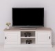 Comoda TV cu 2 usi glisante, blat stejar de la Rustic Butique PS222 - Culoare Top_P035 - Culoare Corp_P039 - DUBLU COLOR