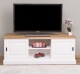 Comoda TV cu 2 usi glisante, blat stejar de la Rustic Butique PS222 - Culoare Top_P089 - Culoare Corp_P004 - DUBLU COLOR