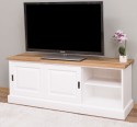 Comoda TV cu 2 usi glisante, blat stejar de la Rustic Butique PS222 - Culoare Top_P089 - Culoare Corp_P004 - DUBLU COLOR