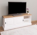 Comoda TV cu 2 usi glisante, blat stejar de la Rustic Butique PS222 - Culoare Top_P089 - Culoare Corp_P004 - DUBLU COLOR