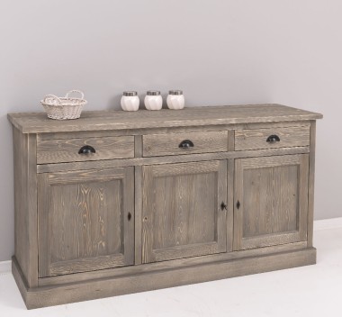 Bufet 3 usi, 3 sertare, BAS de la Rustic Butique PS403BAS - Culoare_P068 - PERIAT ADANC
