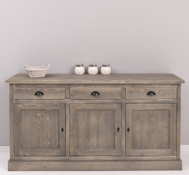 Bufet 3 usi, 3 sertare, BAS de la Rustic Butique PS403BAS - Culoare_P068 - PERIAT ADANC