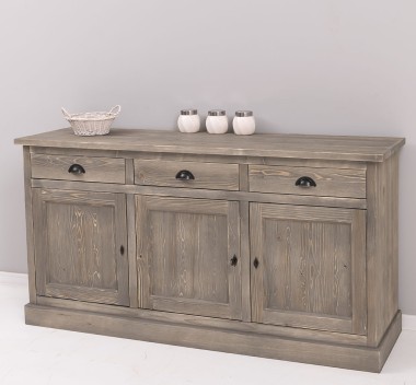 Bufet 3 usi, 3 sertare, BAS de la Rustic Butique PS403BAS - Culoare_P068 - PERIAT ADANC