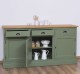 Bufet 3 usi, 3 sertare, BAS de la Rustic Butique PS403BAS - Culoare Top_P002 - Culoare Corp_P038A - DUBLU COLOR