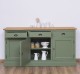 Bufet 3 usi, 3 sertare, BAS de la Rustic Butique PS403BAS - Culoare Top_P002 - Culoare Corp_P038A - DUBLU COLOR