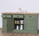 Bufet 3 usi, 3 sertare, BAS de la Rustic Butique PS403BAS - Culoare Top_P002 - Culoare Corp_P038A - DUBLU COLOR