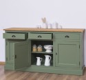 Bufet 3 usi, 3 sertare, BAS de la Rustic Butique PS403BAS - Culoare Top_P002 - Culoare Corp_P038A - DUBLU COLOR