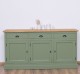 Bufet 3 usi, 3 sertare, BAS de la Rustic Butique PS403BAS - Culoare Top_P002 - Culoare Corp_P038A - DUBLU COLOR