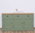 Bufet 3 usi, 3 sertare, BAS de la Rustic Butique PS403BAS - Culoare Top_P002 - Culoare Corp_P038A - DUBLU COLOR
