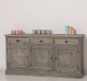Bufet 3 usi, 3 sertare, BAS de la Rustic Butique PS403BAS - Culoare_P068 - PERIAT ADANC
