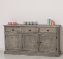 Bufet 3 usi, 3 sertare, BAS de la Rustic Butique PS403BAS - Culoare_P068 - PERIAT ADANC
