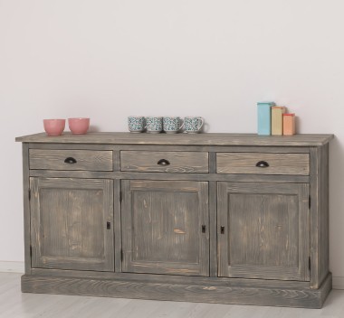 Bufet 3 usi, 3 sertare, BAS de la Rustic Butique PS403BAS - Culoare_P068 - PERIAT ADANC