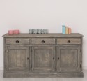 Bufet 3 usi, 3 sertare, BAS de la Rustic Butique PS403BAS - Culoare_P068 - PERIAT ADANC