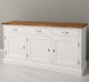 Bufet 3 usi, 3 sertare, BAS de la Rustic Butique PS403BAS - Culoare Top_P001 - Culoare Corp_P004 - DUBLU COLOR