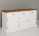 Bufet 3 usi, 3 sertare, BAS de la Rustic Butique PS403BAS - Culoare Top_P001 - Culoare Corp_P004 - DUBLU COLOR