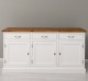 Bufet 3 usi, 3 sertare, BAS de la Rustic Butique PS403BAS - Culoare Top_P001 - Culoare Corp_P004 - DUBLU COLOR