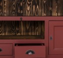 Bufet 3 usi, 3 sertare BAS + 3 rafturi, 2 usi mici, 3 sertare SUP de la Rustic Butique PS403BAS+SUP - Culoare Ext._P029 / Culoare Int._P064 - DUBLU COLOR