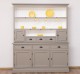 Bufet 3 usi, 3 sertare BAS + 3 rafturi, 2 usi mici, 3 sertare SUP de la Rustic Butique PS403BAS+SUP - Culoare Ext._P030 / Culoare Int._P004 - DUBLU COLOR