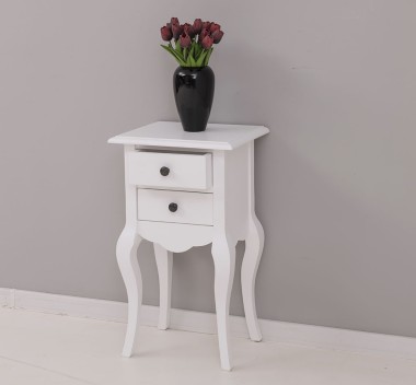 Consola mica, picioare curbate, 2 sertare de la Rustic Butique PS189 - Culoare_P004 - VOPSIT