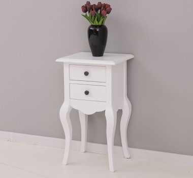 Consola mica, picioare curbate, 2 sertare de la Rustic Butique PS189 - Culoare_P004 - VOPSIT