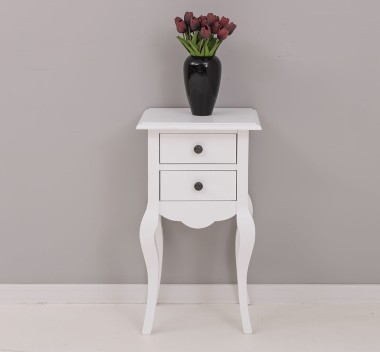 Consola mica, picioare curbate, 2 sertare de la Rustic Butique PS189 - Culoare_P004 - VOPSIT