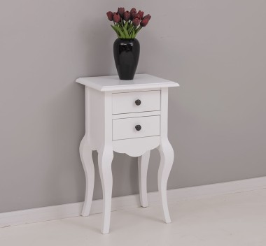 Consola mica, picioare curbate, 2 sertare de la Rustic Butique PS189 - Culoare_P004 - VOPSIT
