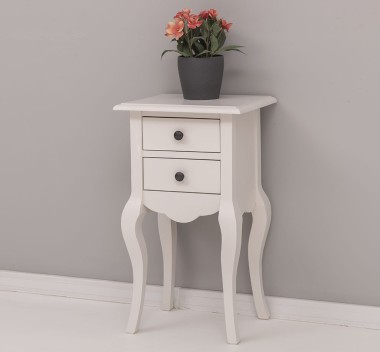 Consola mica, picioare curbate, 2 sertare de la Rustic Butique PS189 - Culoare_P015 - VOPSIT