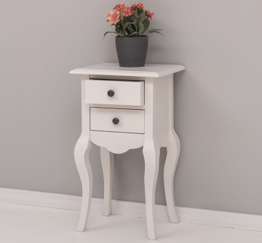 Consola mica, picioare curbate, 2 sertare de la Rustic Butique PS189 - Culoare_P015 - VOPSIT