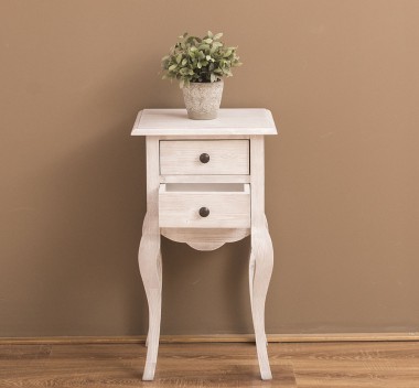 Consola mica, picioare curbate, 2 sertare de la Rustic Butique PS189 - Culoare_P080 - PERIAT ADANC